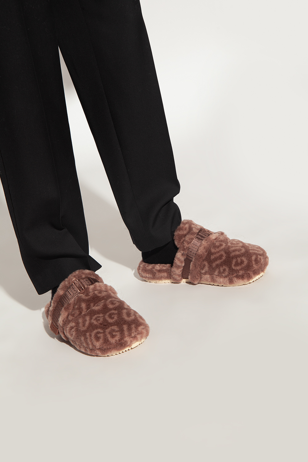 Brown M Fluff It Pop slippers with logo UGG IetpShops Spain